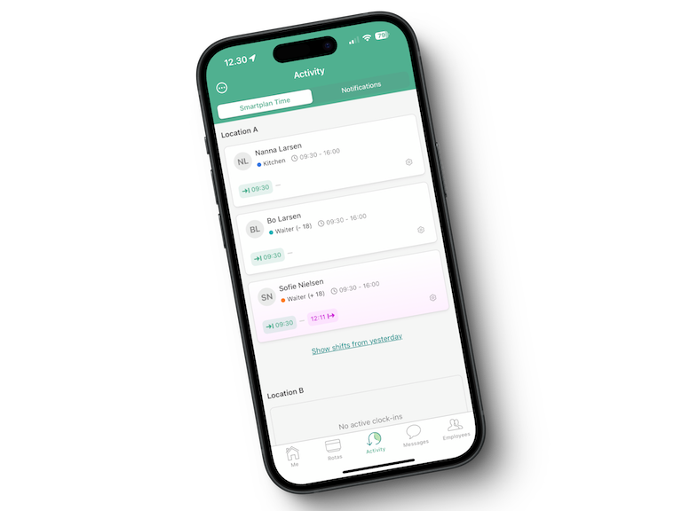 Nytt i Smartplan-appen: Se stemplingshistorikk og ansattinfo