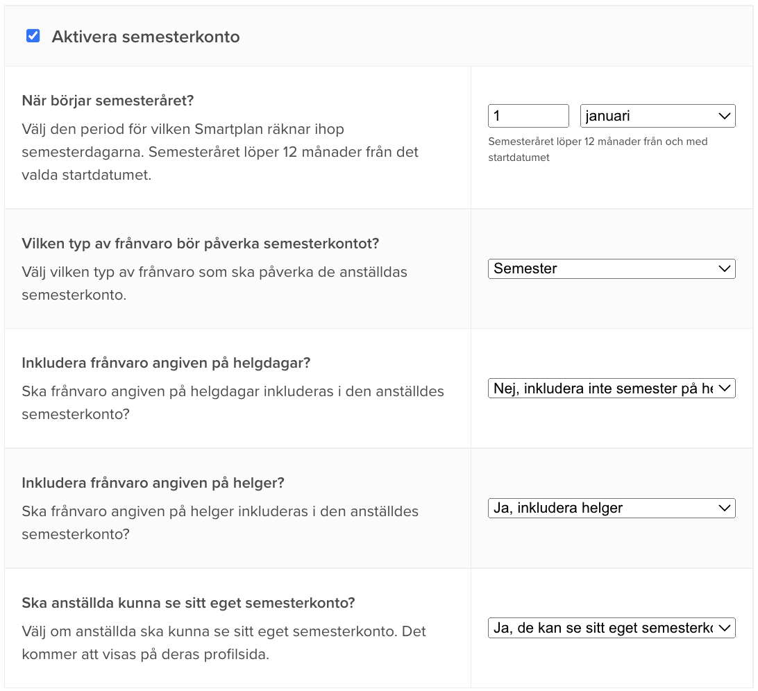 Nyhet i Smartplan: få en fullständig överblick över dina anställdas semesterdagar
