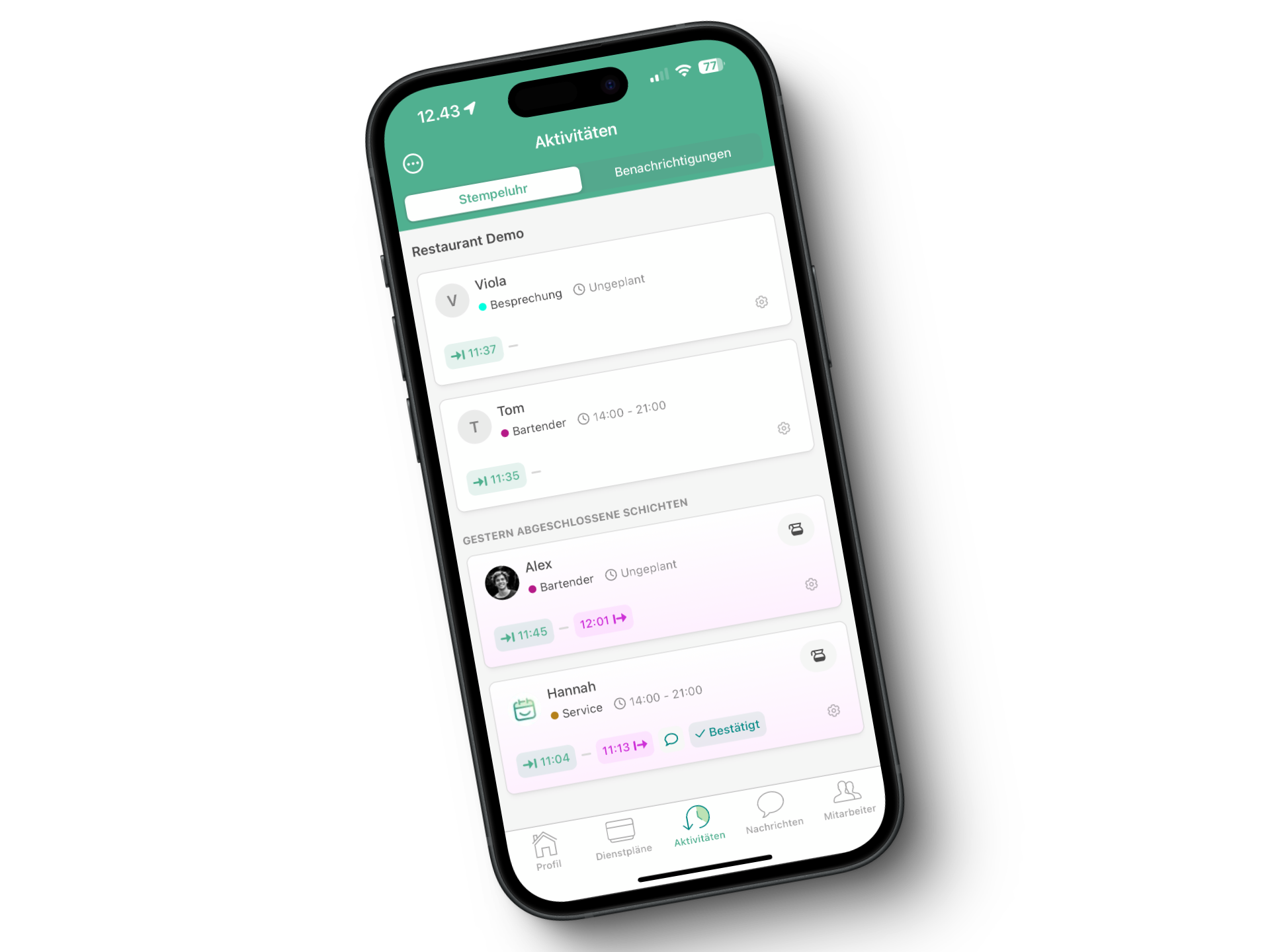 Ab jetzt auch in der Smartplan App: Stempeluhr-Aktivitäten und Dateiupload