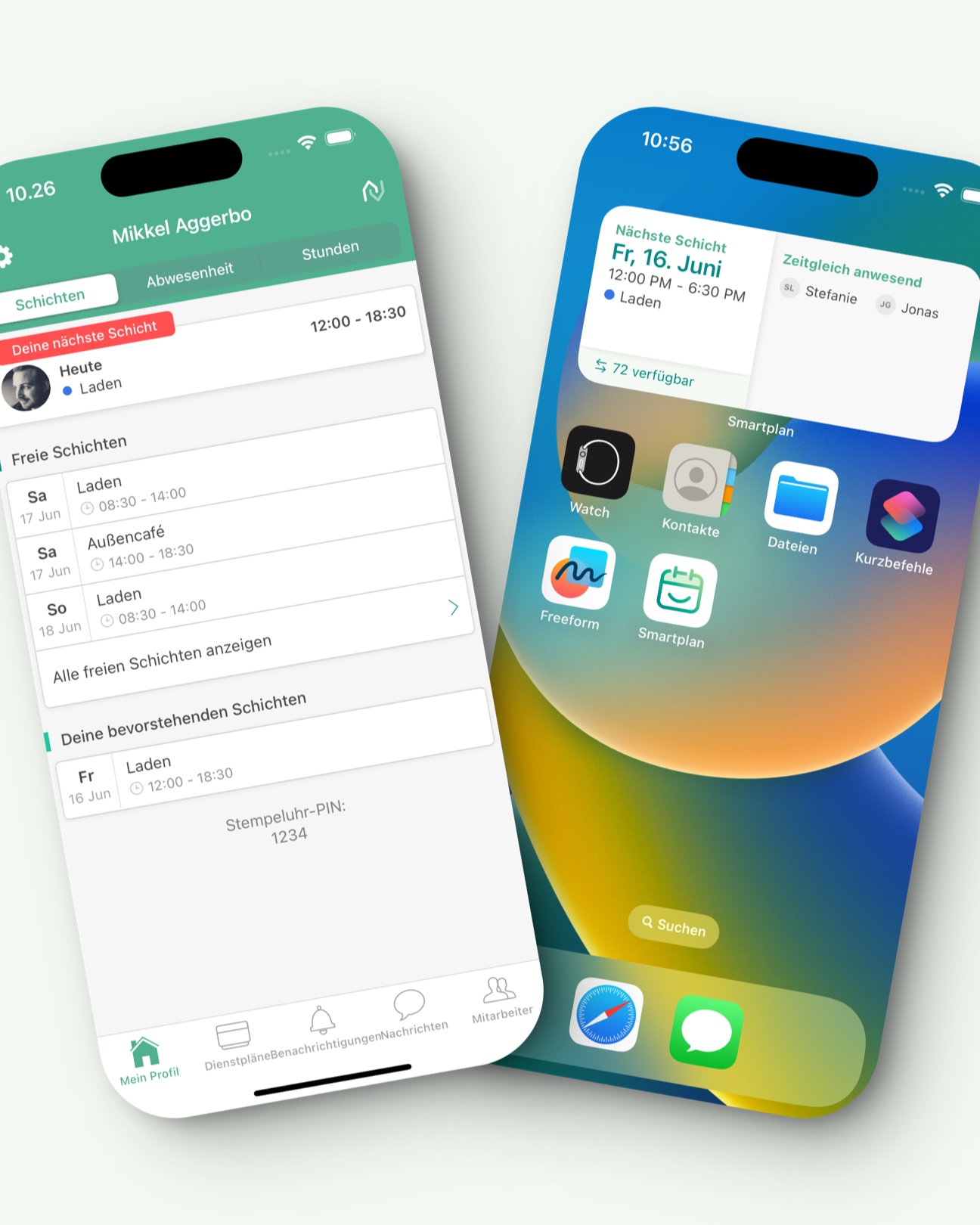 Bild der Smartplan App