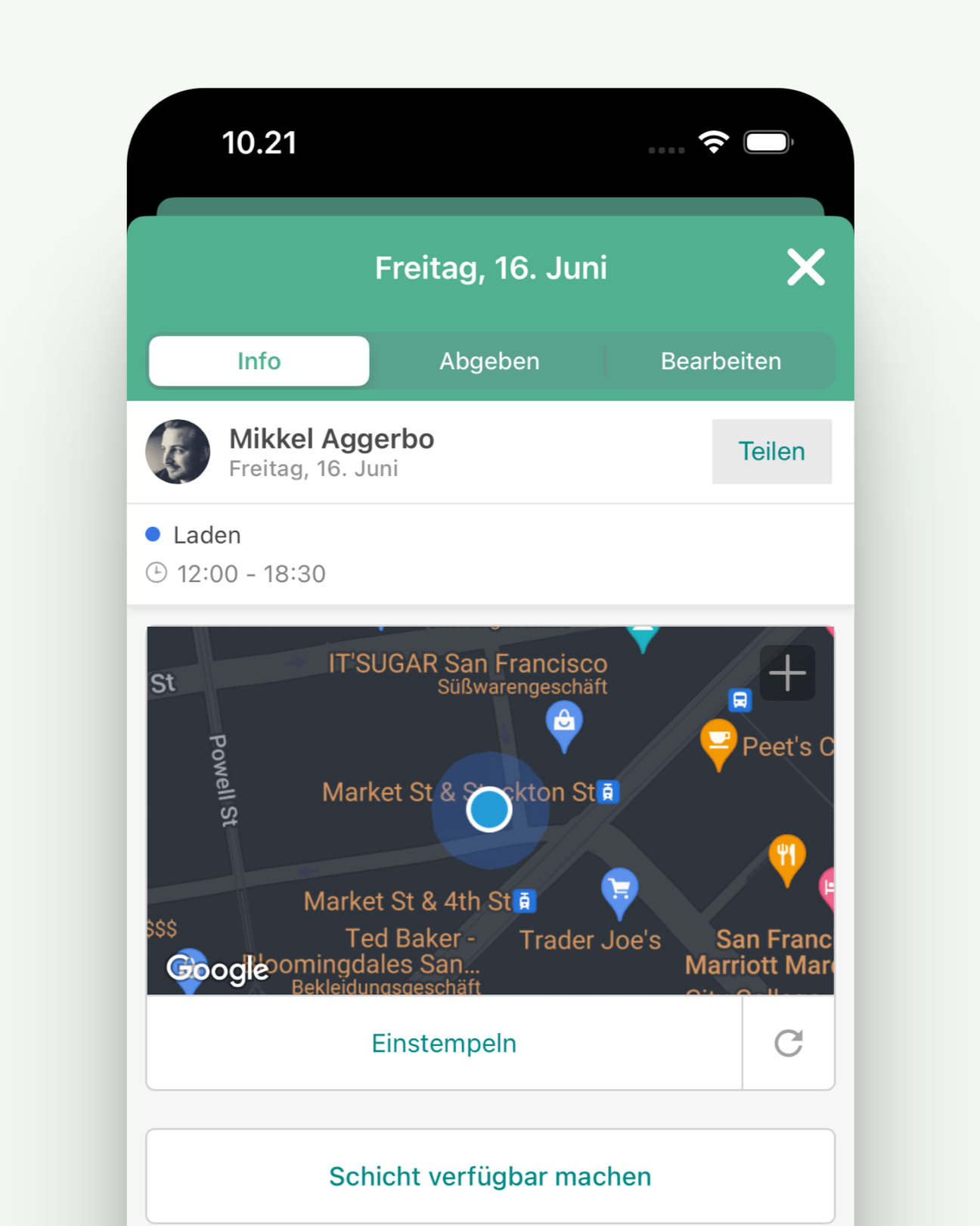Bild der Smartplan App