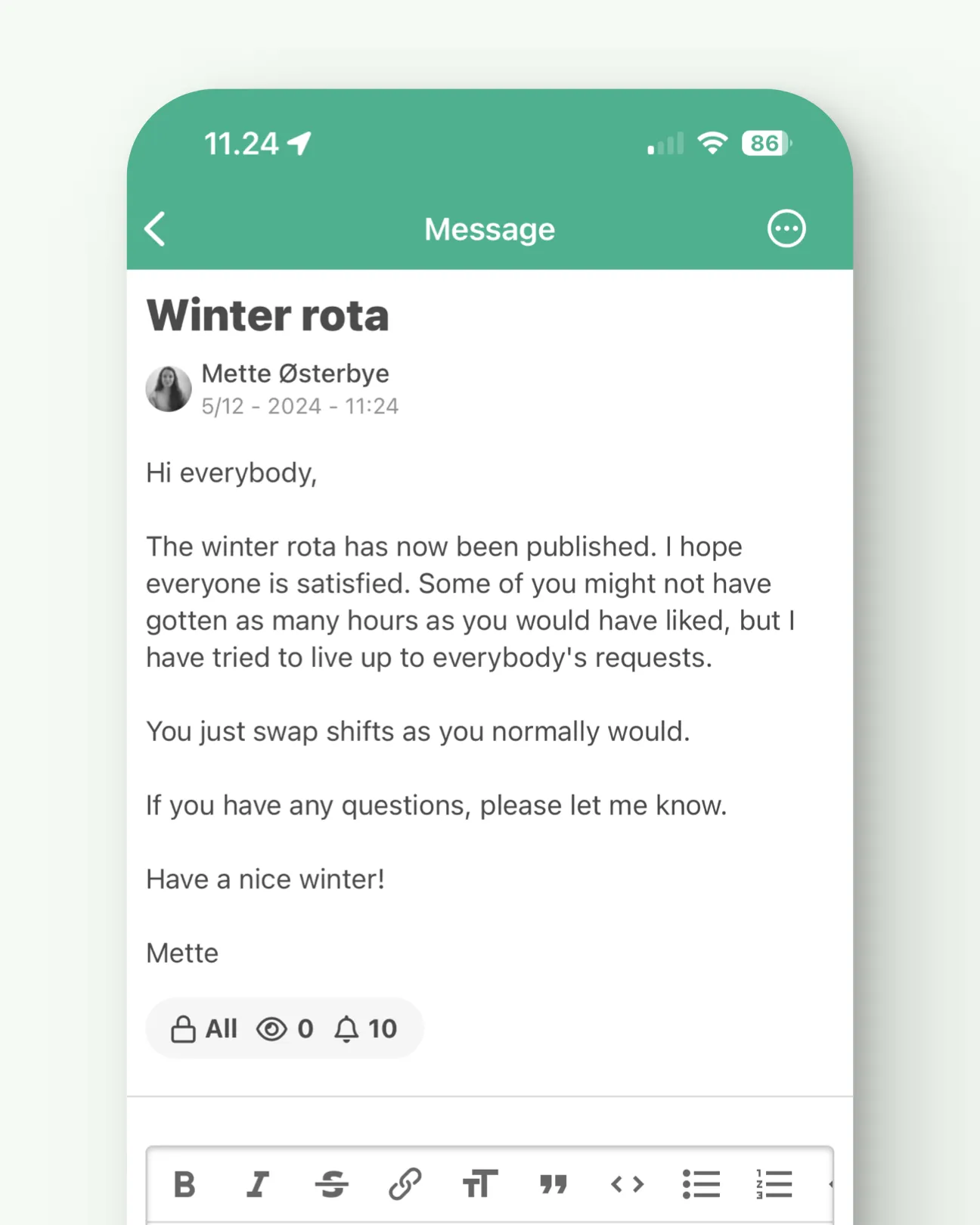 Afbeelding van de Smartplan app