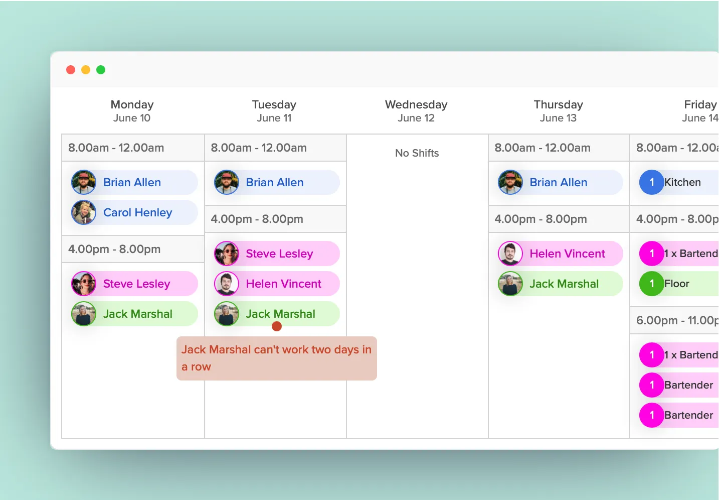 Afbeelding van het aanpassen en publiceren van het rooster