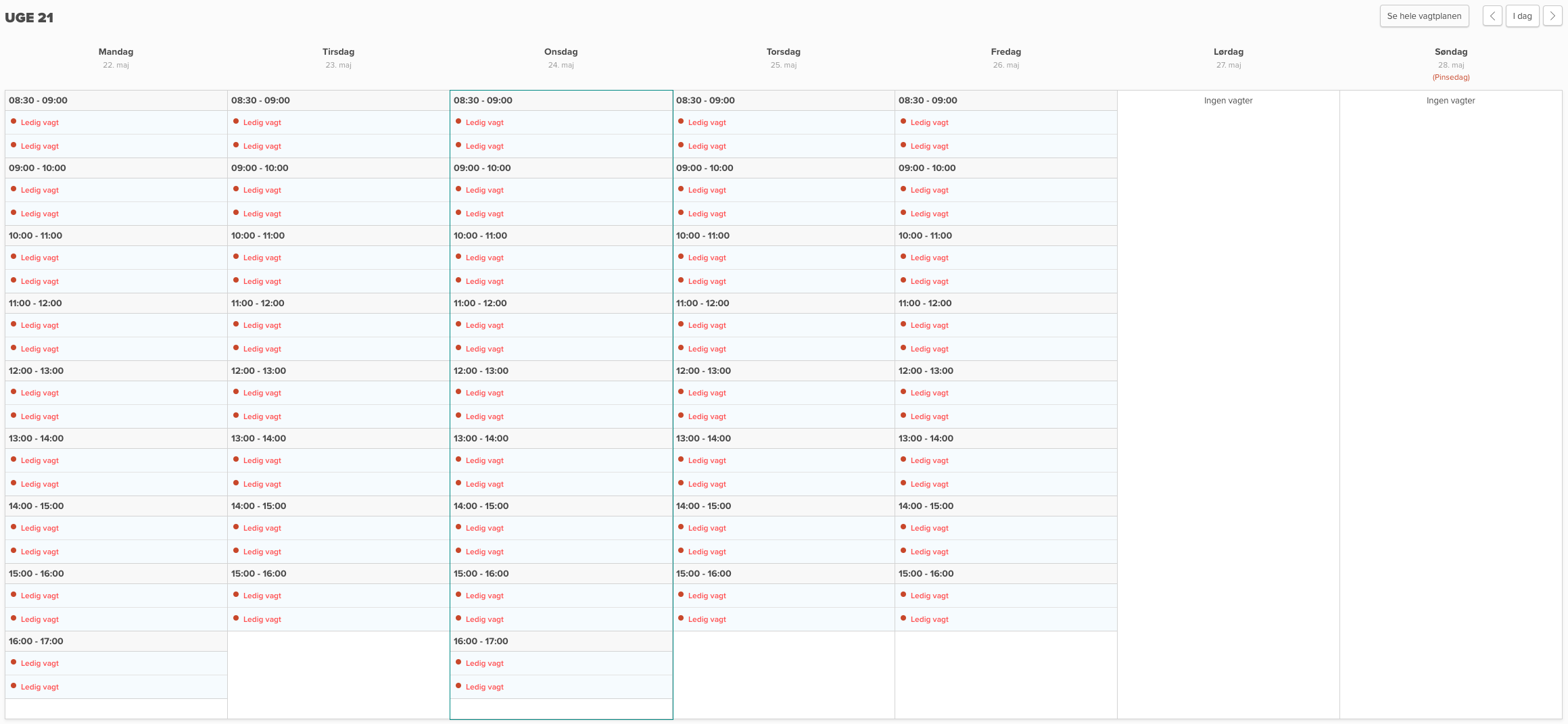 Bild av schema hos Vinylpladen